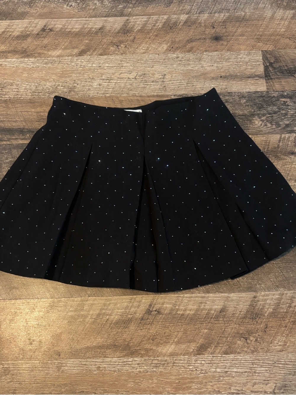 Zara Rhinestone Box Pleat Skort 13/14
